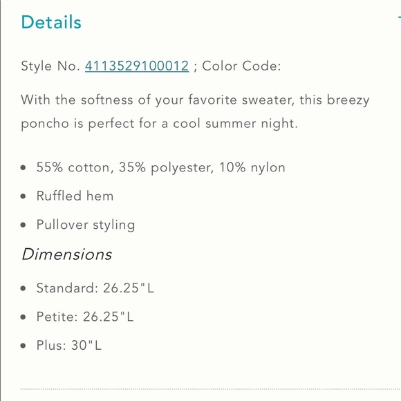 NWT Anthropologie Poncho - Picture 5 of 5